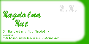 magdolna mut business card